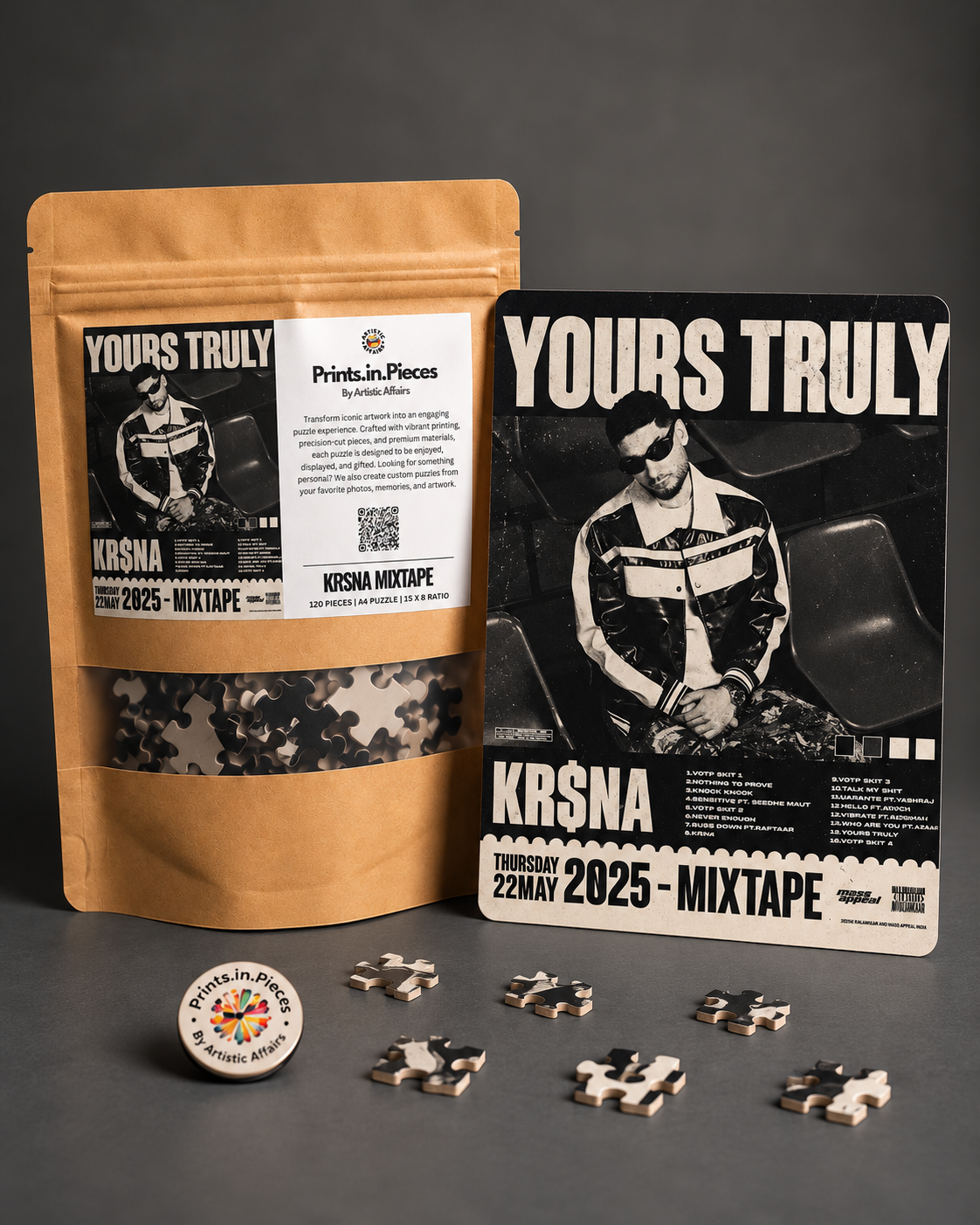 KR$NA Yours Truly Mixtape Jigsaw Puzzle