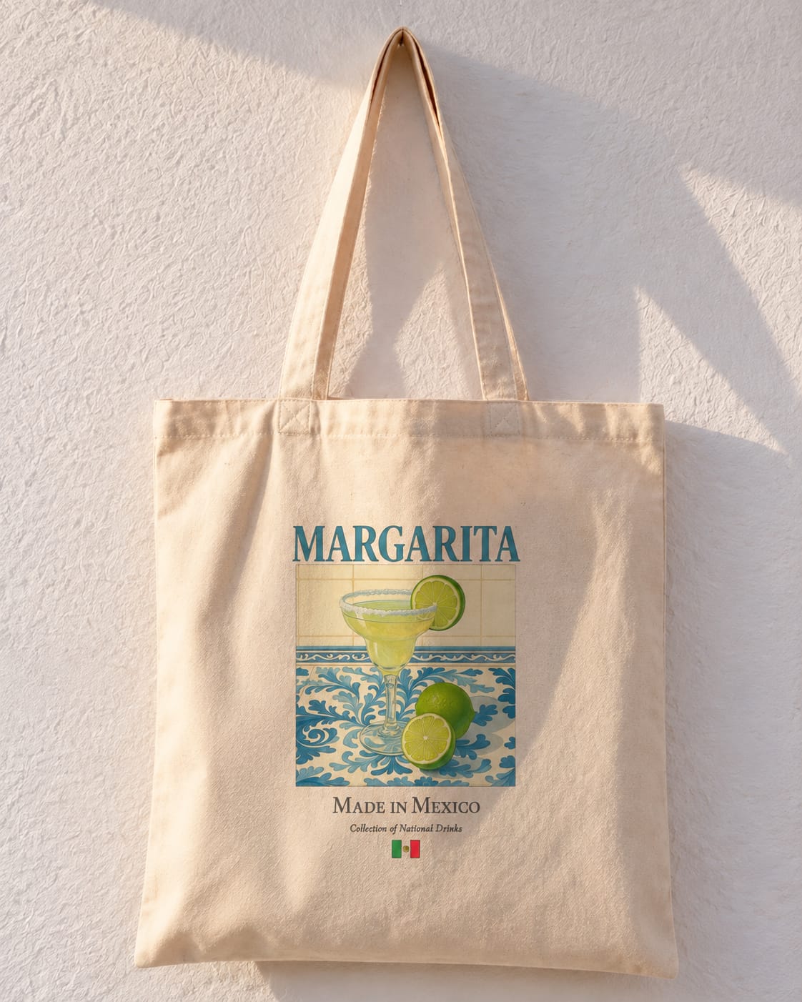 Margarita Made In Mexico Cocktail National Drink Tote Bag