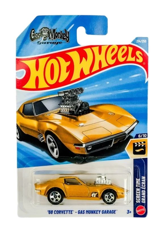 Hot Wheels '68 Corvette Gas Monkey Garage Screen Time | 1:64 Diecast Car