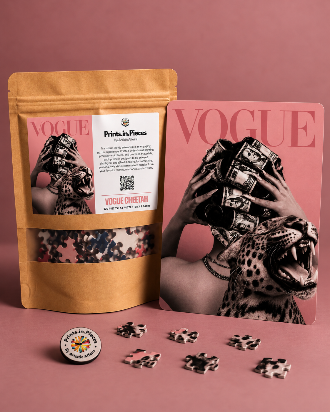 Vogue Cheetah Jigsaw Puzzle