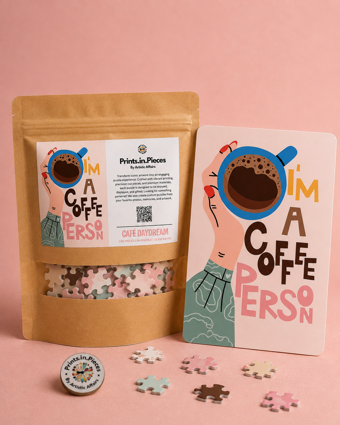 Coffee Daydream Puzzle | 120 Piece A4 Coffee Jigsaw