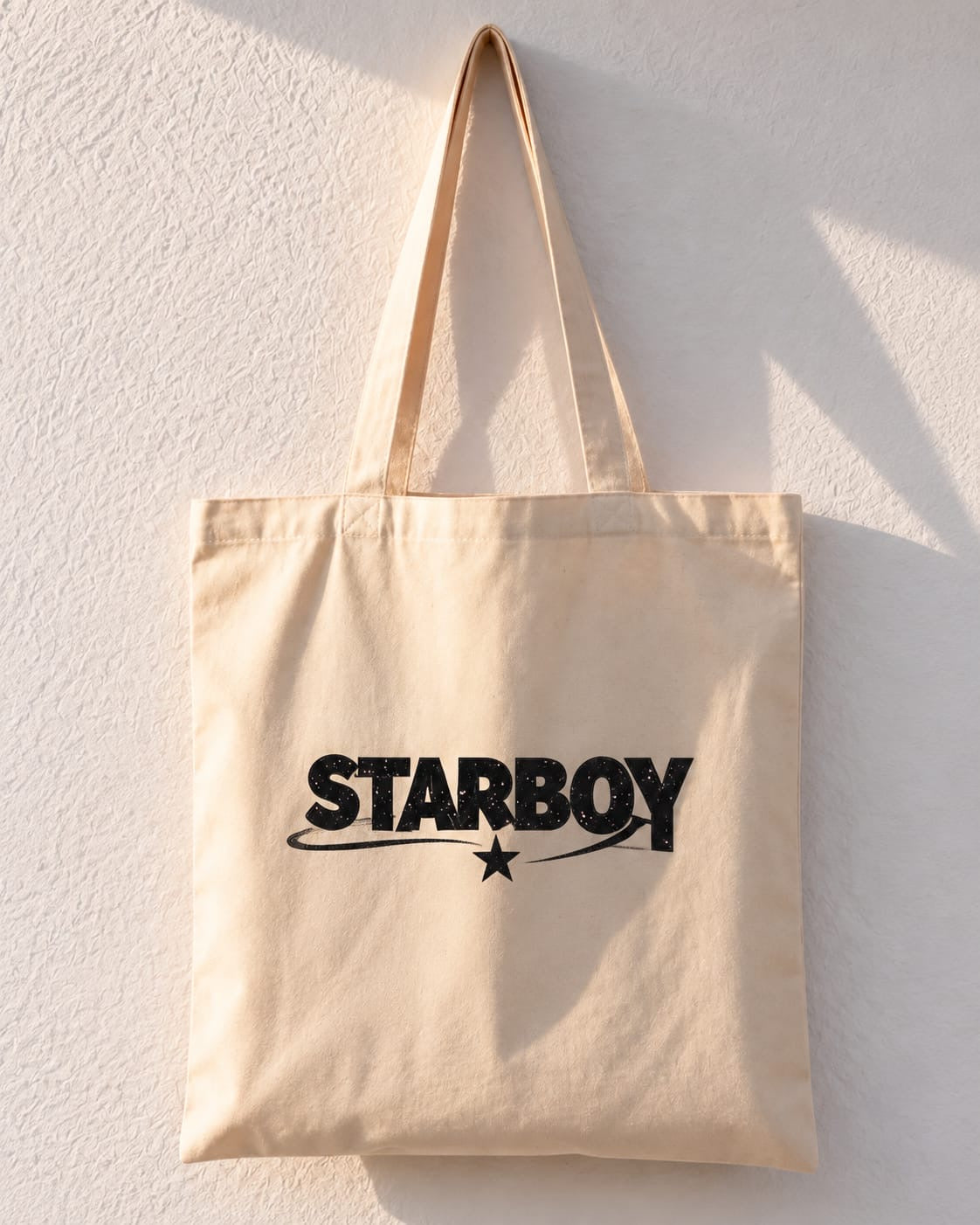 Starboy Galaxy Black Typography Tote Bag