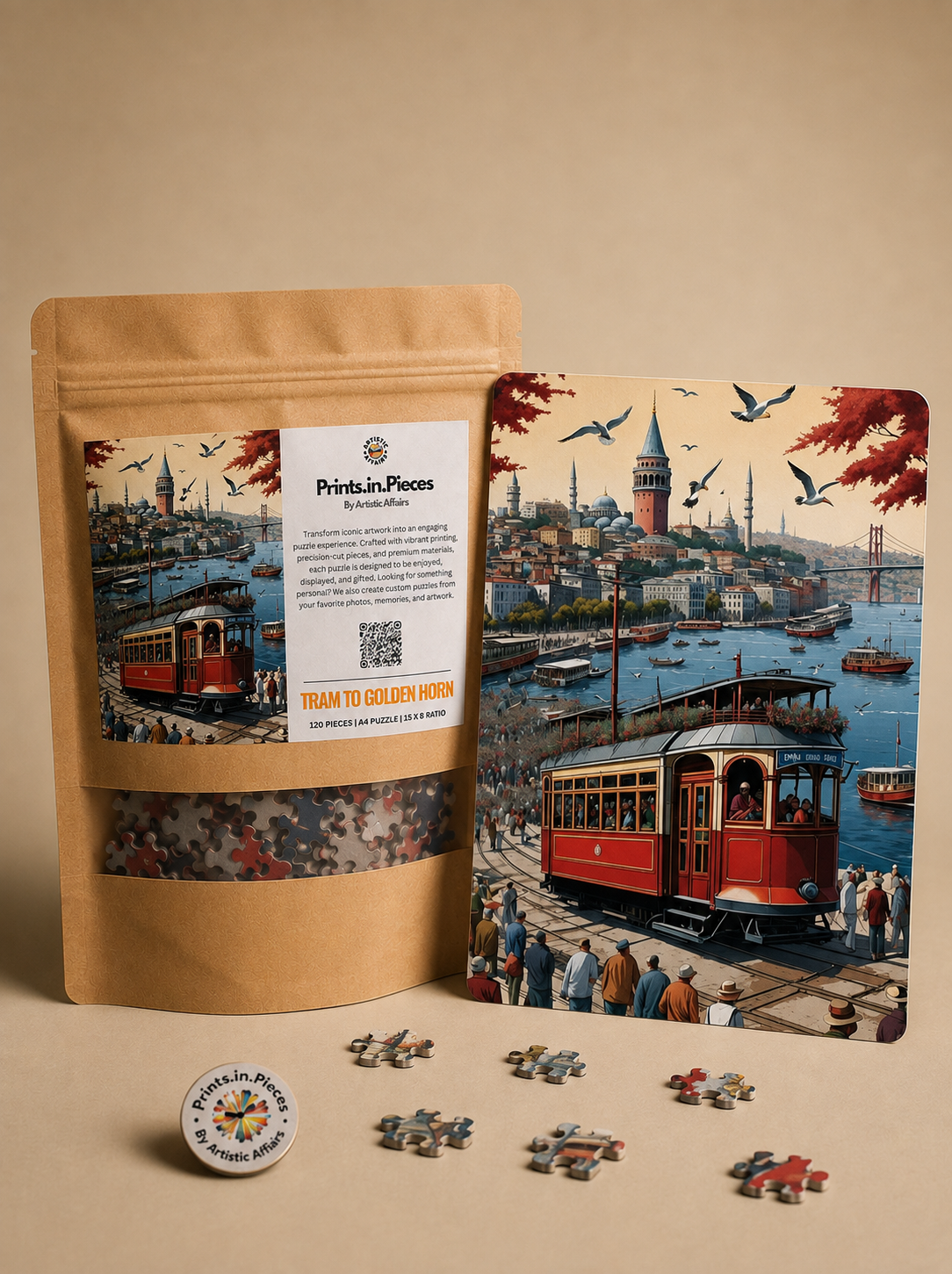 Tram to Golden Horn Puzzle – 120 Piece Istanbul Travel Puzzle