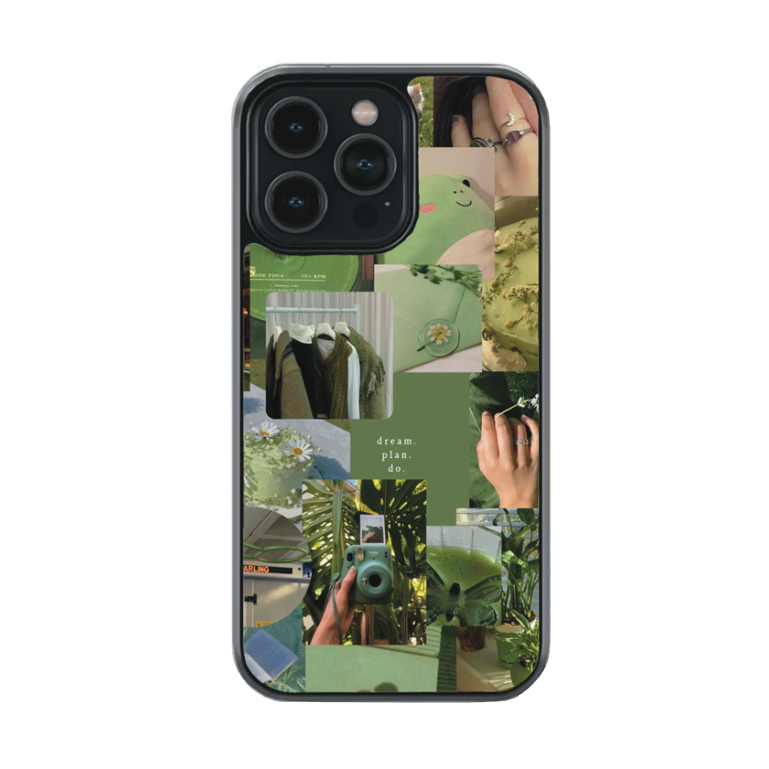 Green cool aesthetic phone case