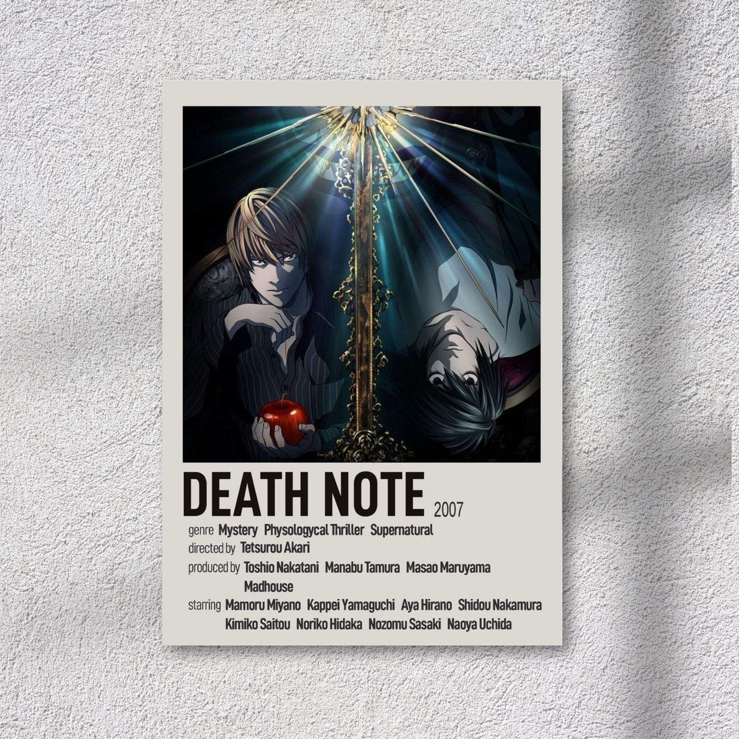 Death note Polaroid Poster