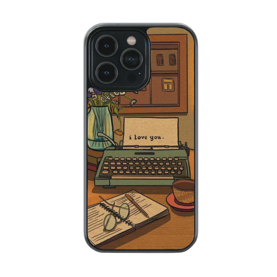 Typewriter phone case