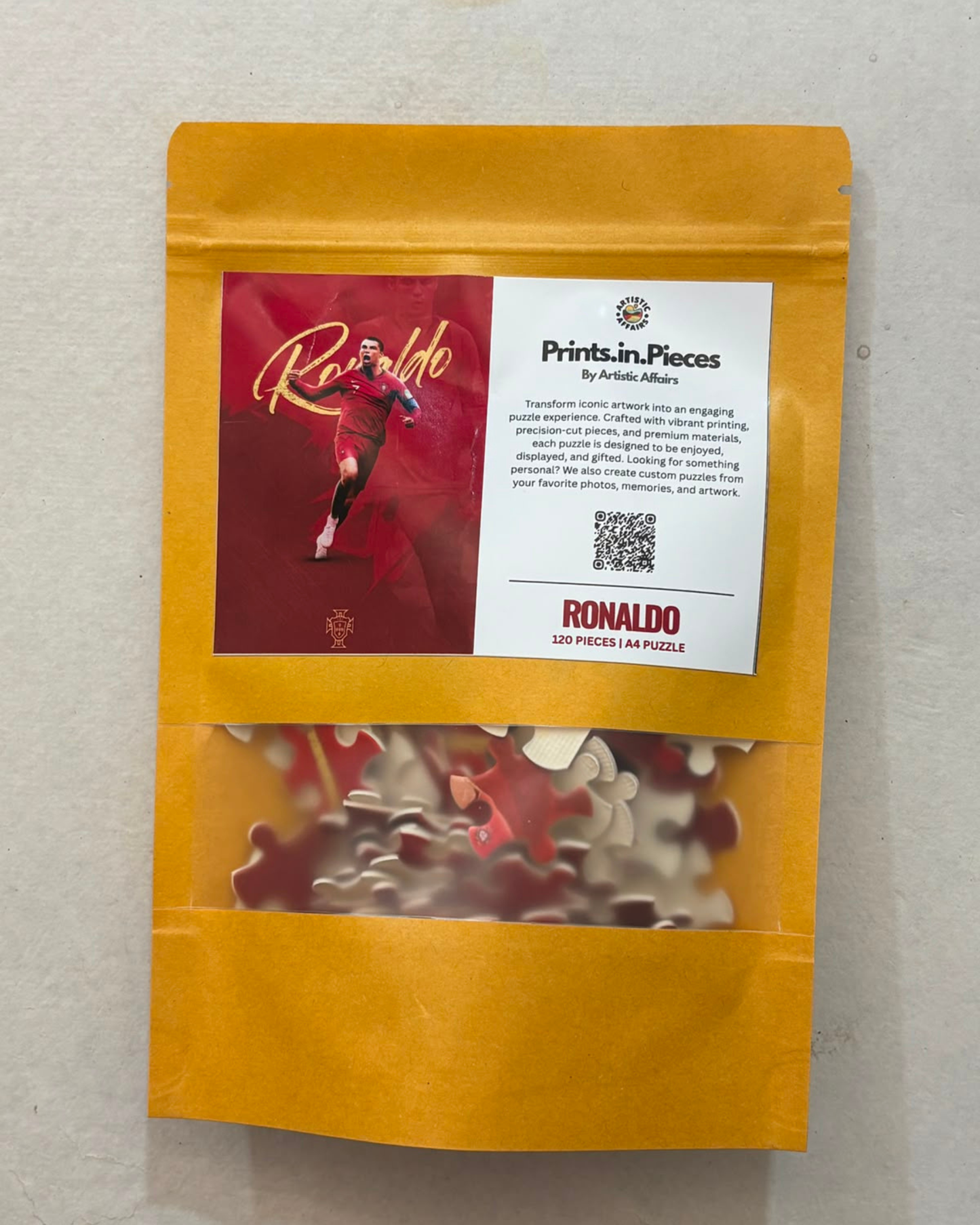 Ronaldo Puzzle | Prints.in.Pieces | A4 120 Piece Jigsaw