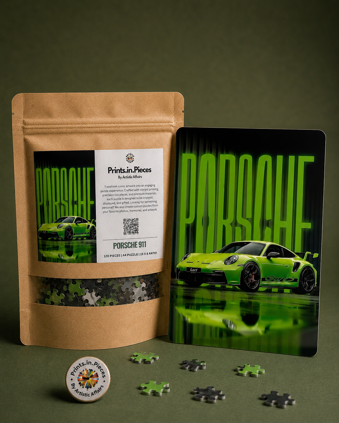 Porsche 911 Puzzle (Green)