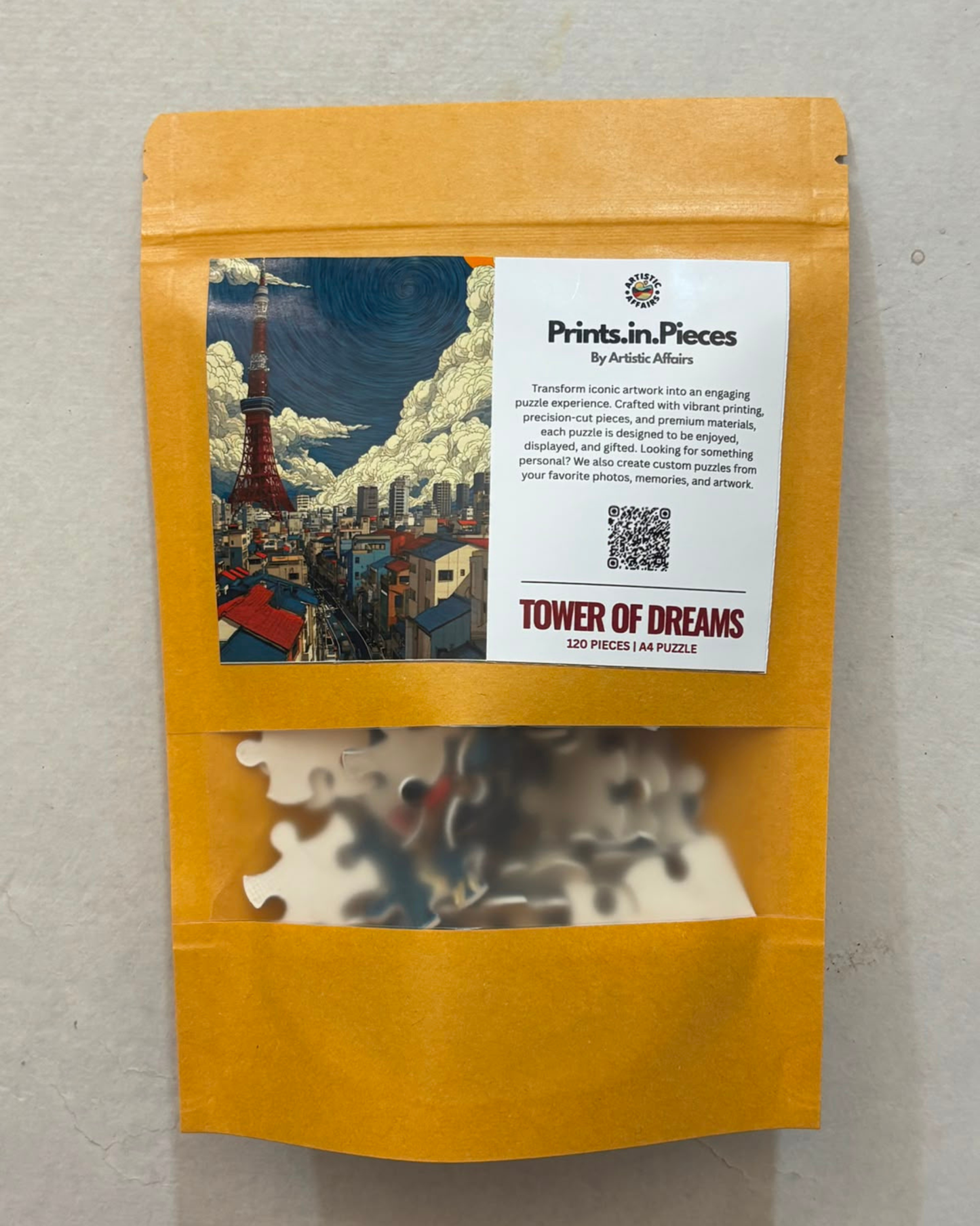 Tower of Dreams Puzzle | Prints.in.Pieces | A4 120 Piece Jigsaw