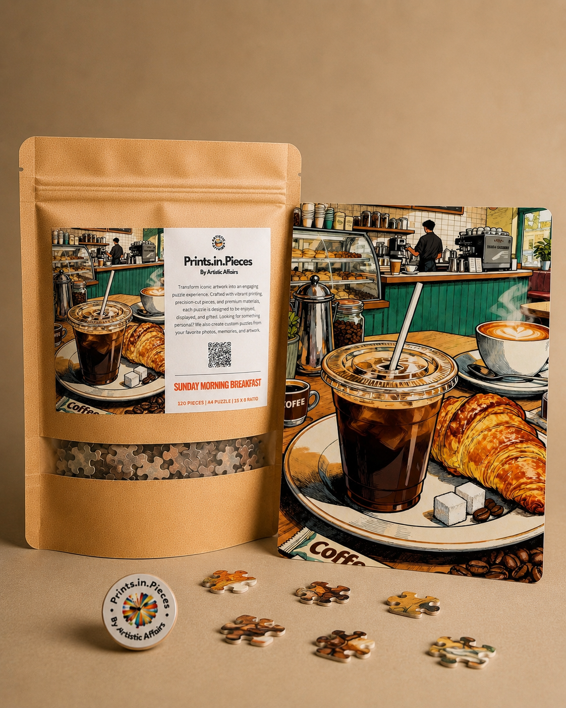 Sunday Morning Breakfast Coffee Shop Puzzle