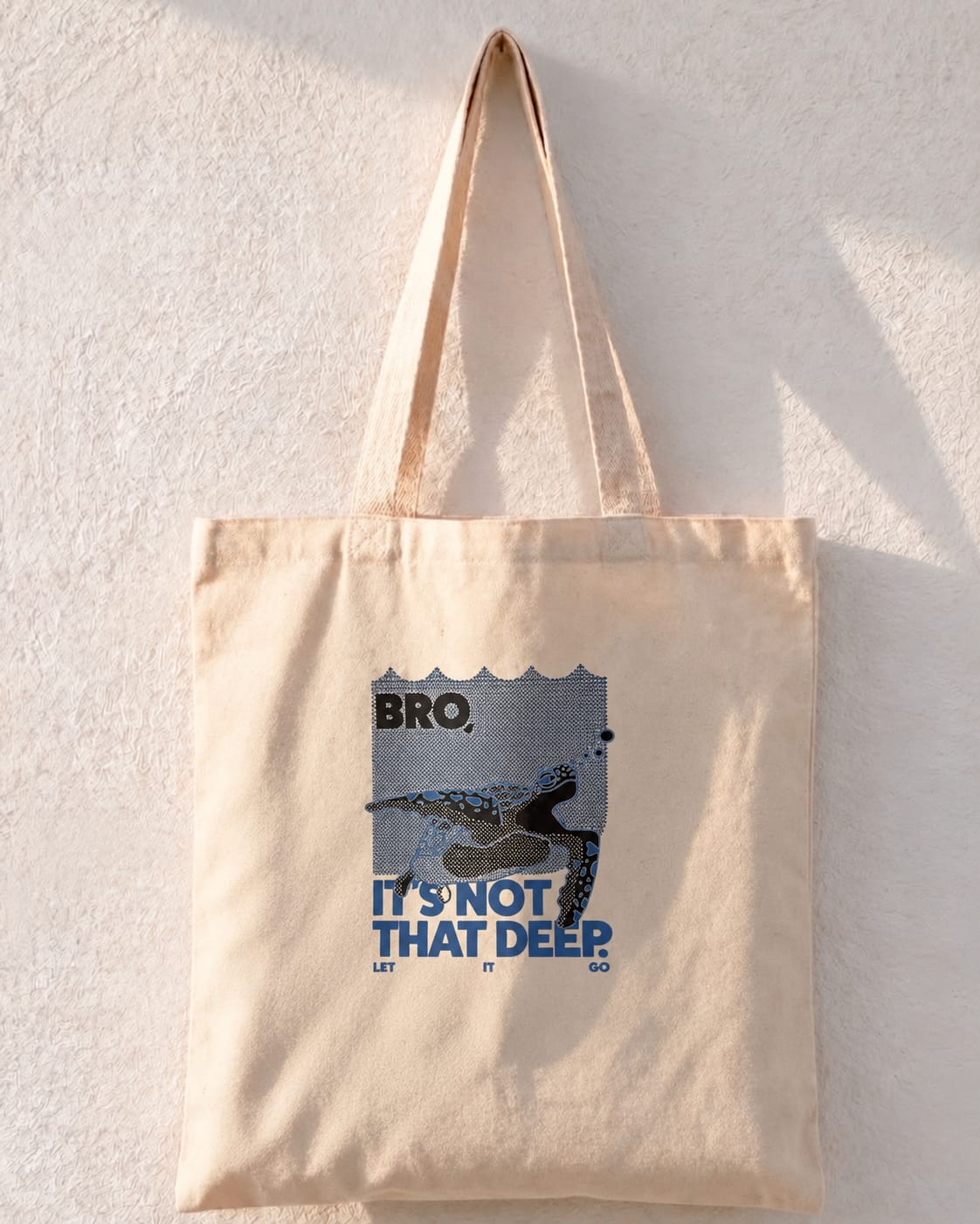 Bro It's Not That Deep Crocodile Tote Bag