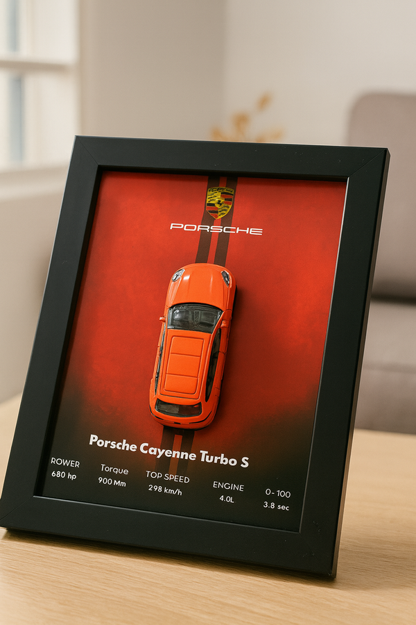 Porsche Cayenne Turbo S 3d Hotwheels Car Frame