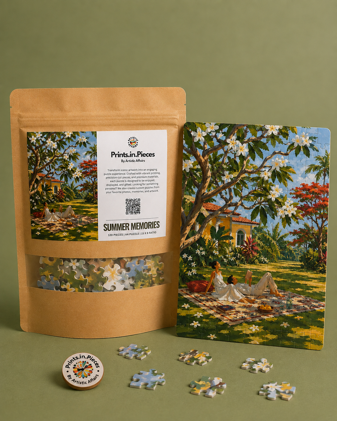 Summer Memories Puzzle #9 | 120 Piece A4 Nostalgic Jigsaw