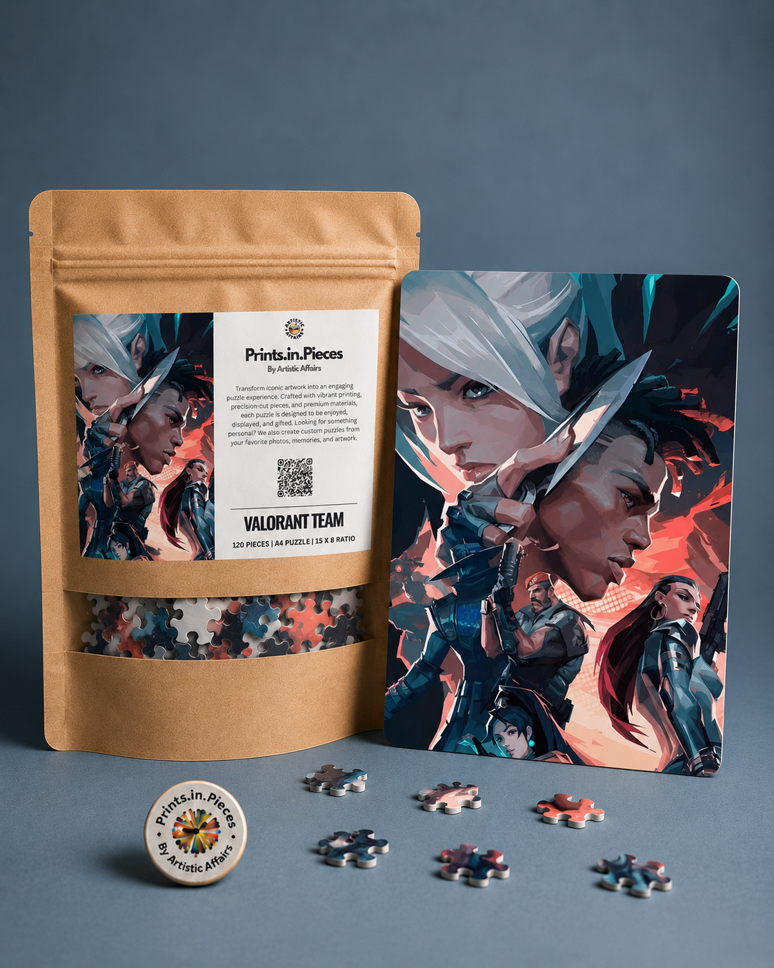 Valorant Team Puzzle (A4, 120 Pieces)