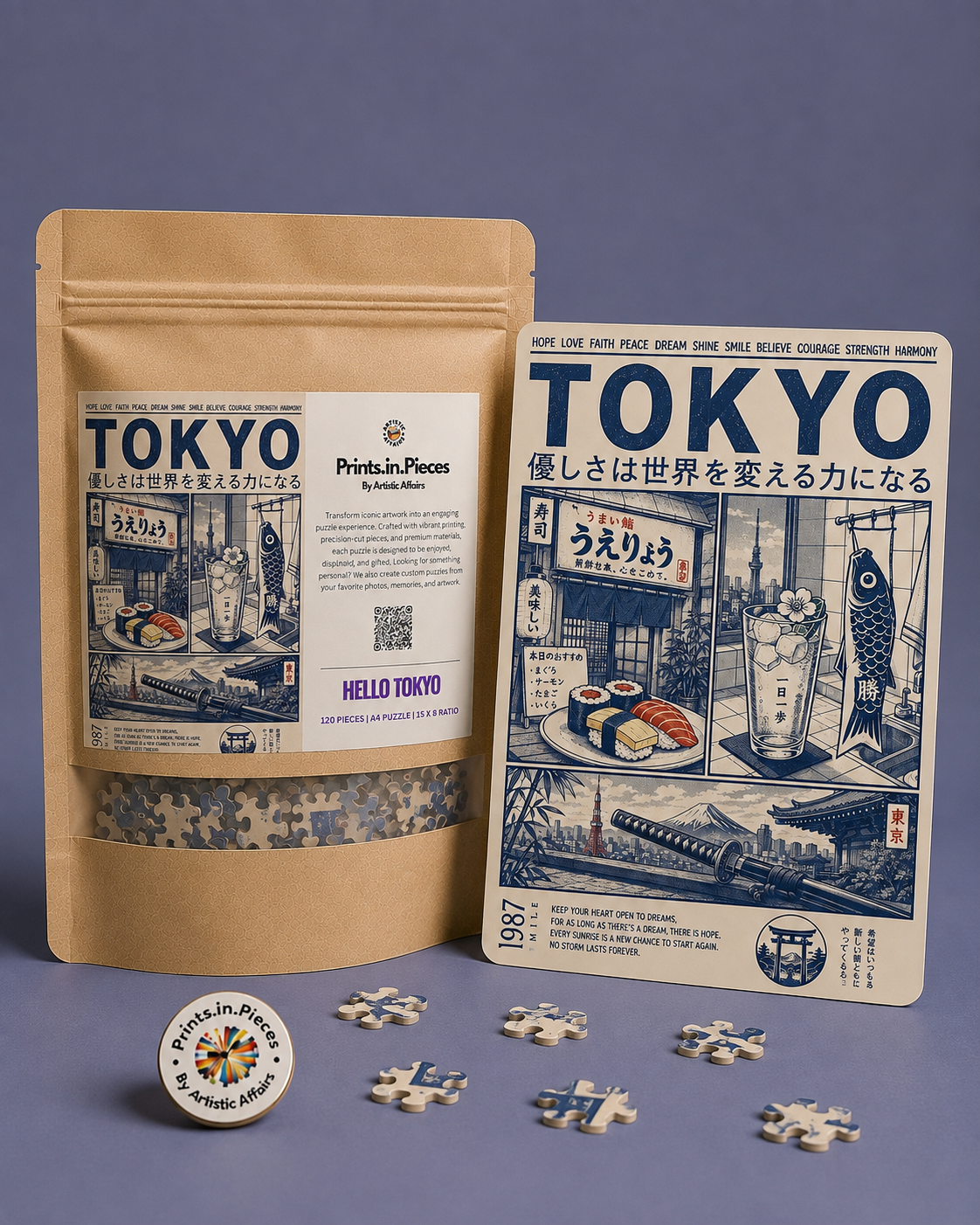 Hello Tokyo Illustrated Puzzle