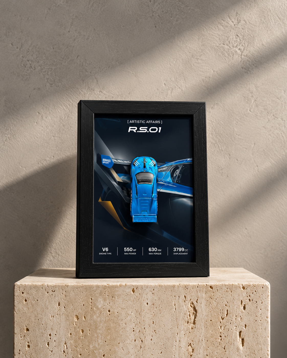 Limited Edition Renault R.S. 01 3D car frame by Artistic Affairs, photo 7 of 7