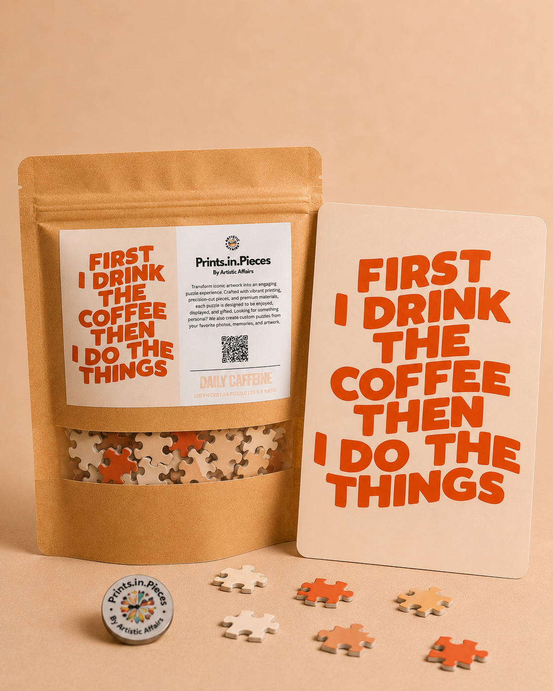 Daily Caffeine Puzzle | 120 Piece A4 Coffee Jigsaw