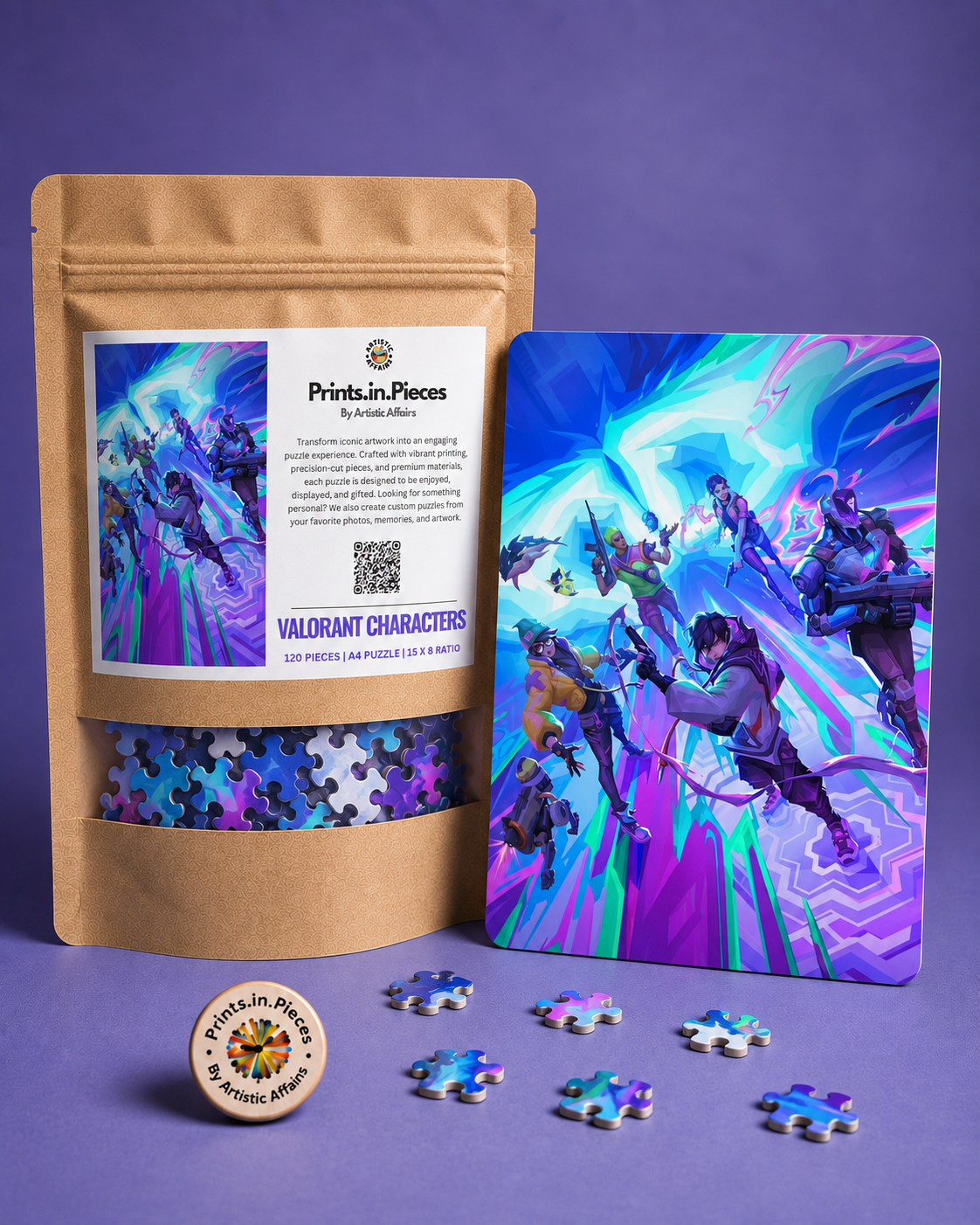 Valorant Characters Puzzle (A4, 120 Pieces)