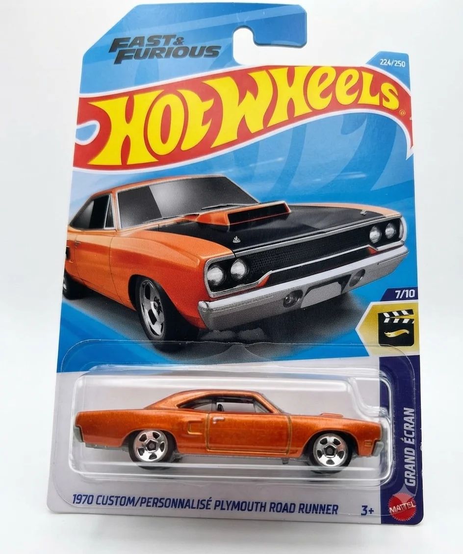 Hot Wheels 1970 Plymouth Road Runner Custom Screen Time | 1:64 Diecast Car