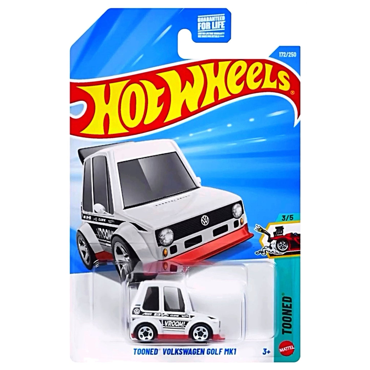 Hot Wheels Tooned VW Golf MK1 - HW H Case 2026 Tooned - 1:64 Diecast Model India - Artistic Affairs