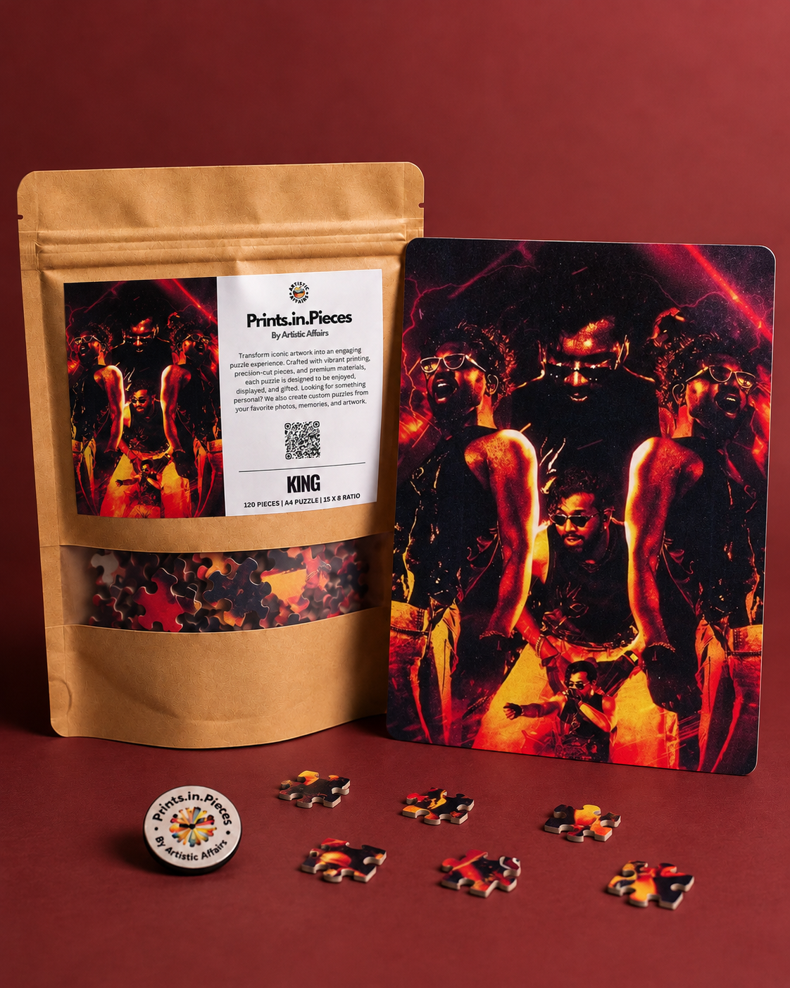 King Fire Collage Jigsaw Puzzle