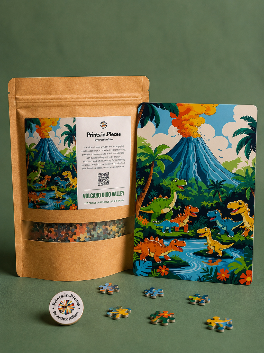 Volcano Dino Valley Puzzle