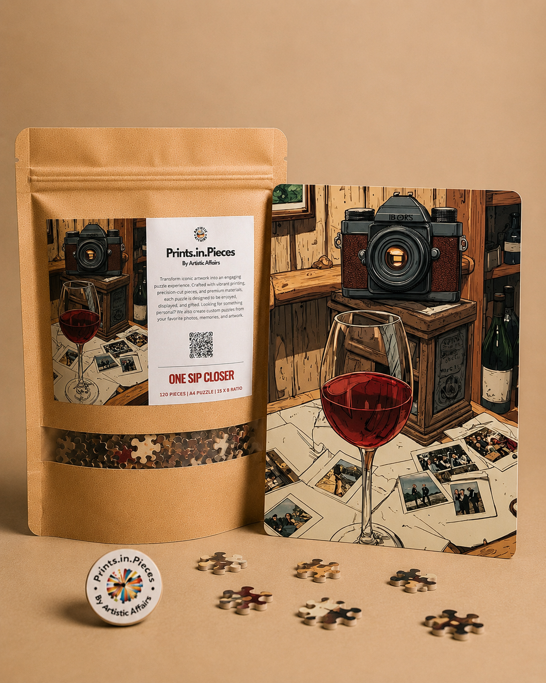 One Sip Closer Wine and Memories Puzzle