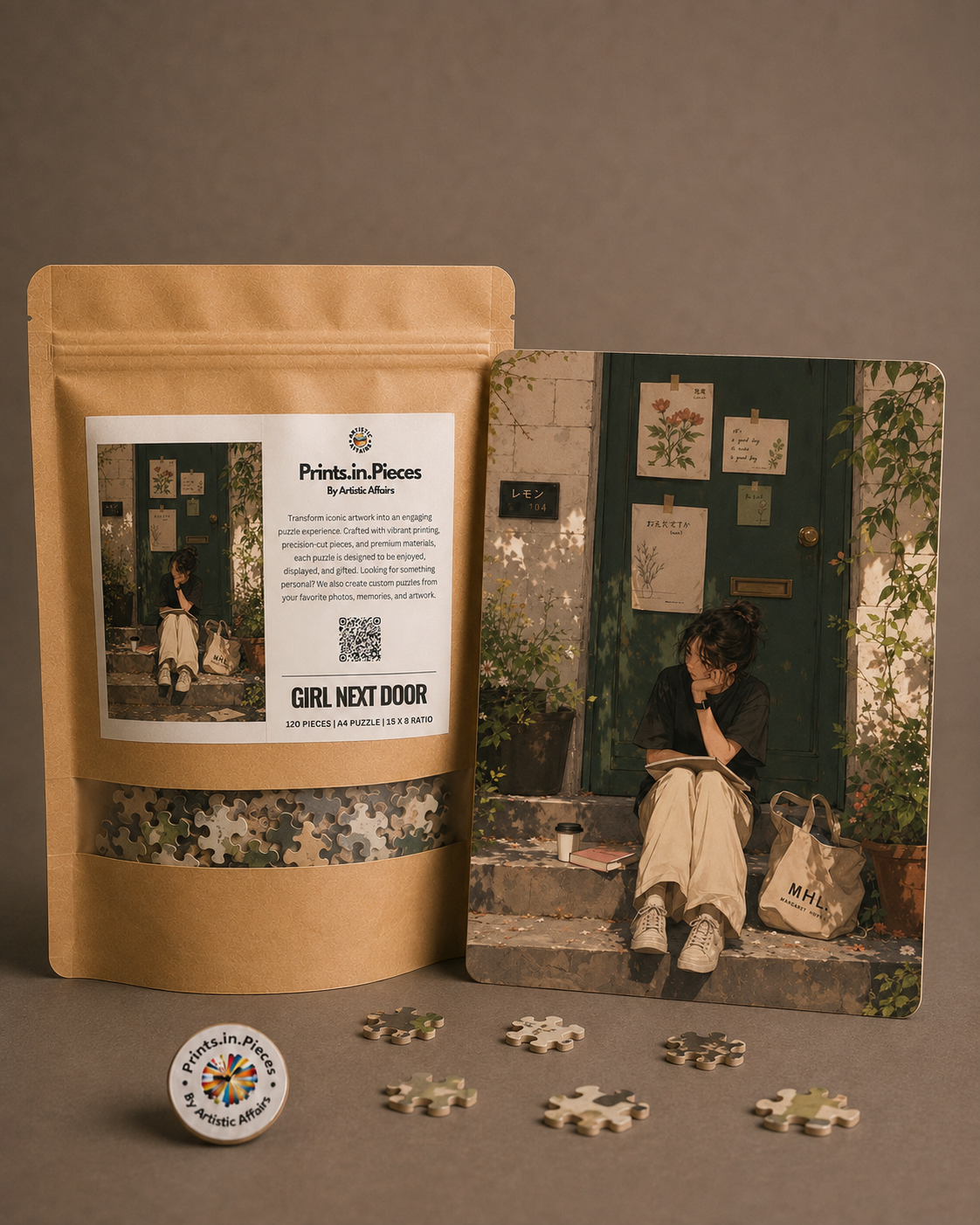 Girl Next Door Doorstep Lifestyle Puzzle