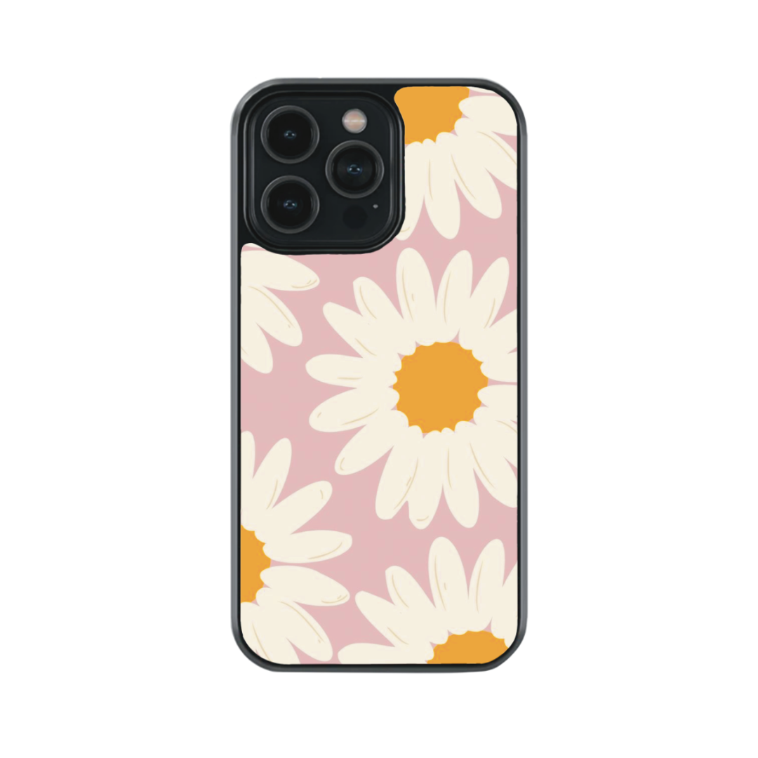 Pink floral phone case