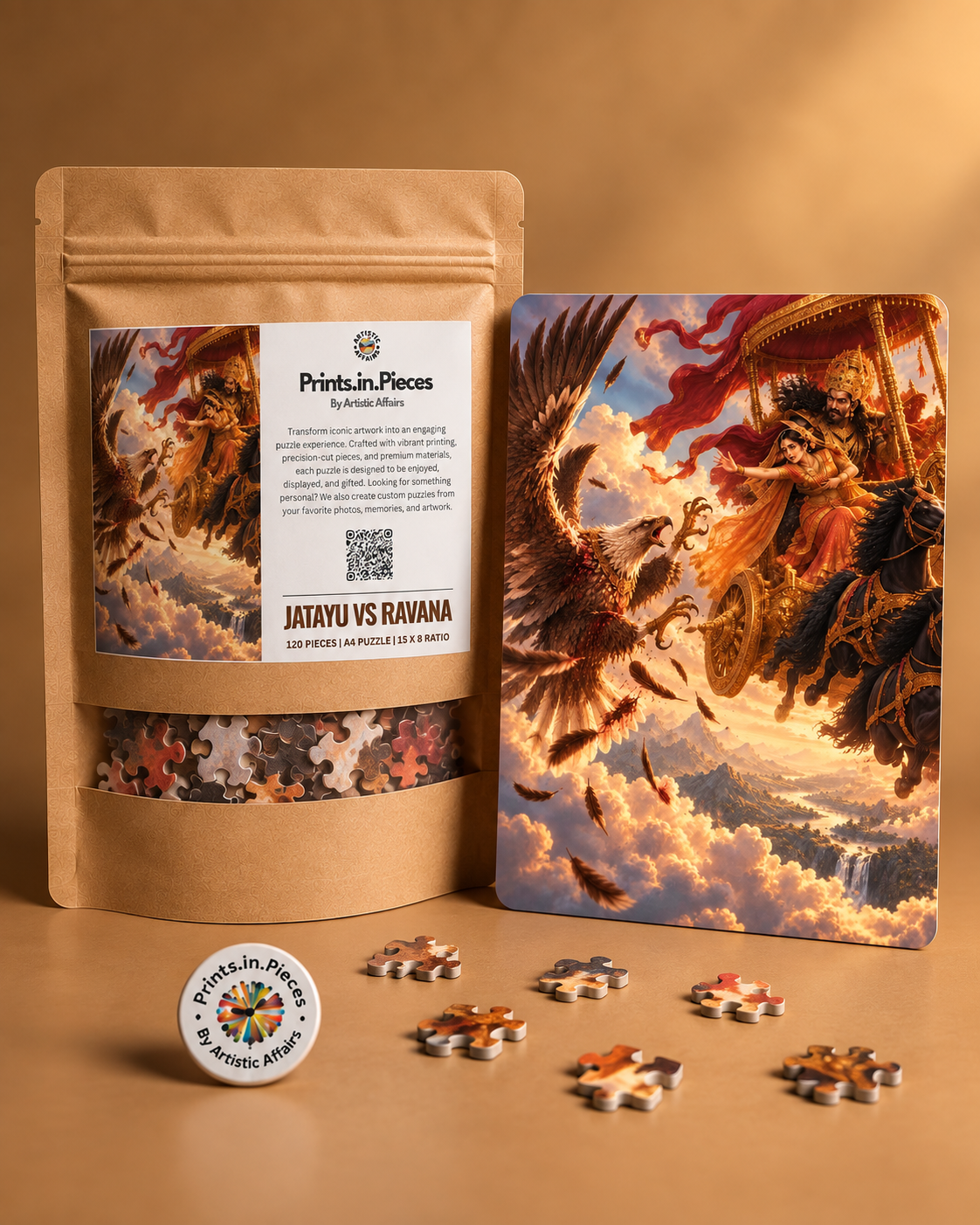 Jatayu vs Ravana Jigsaw Puzzle