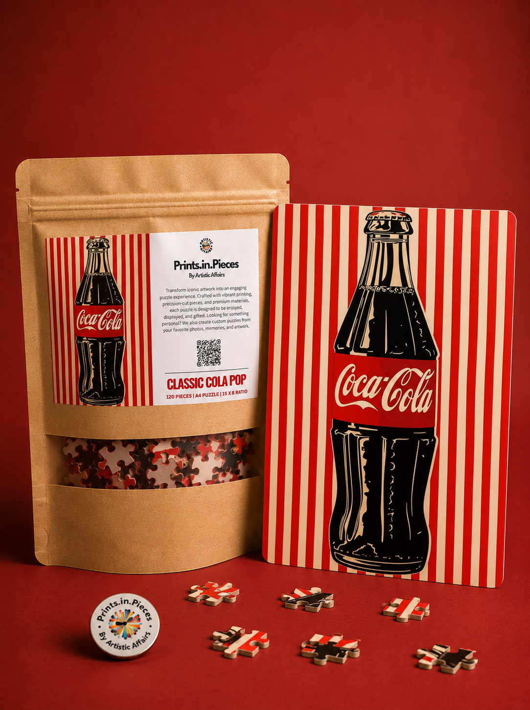 Classic Cola Pop Puzzle | 120 Piece A4 Retro Pop Art Jigsaw