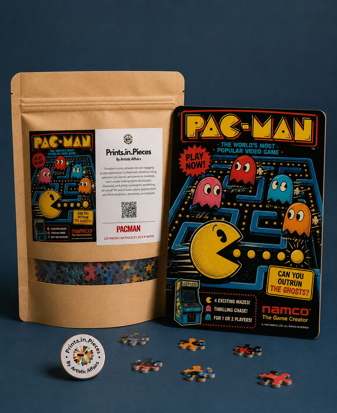 Pac-Man Namco Arcade Game Puzzle