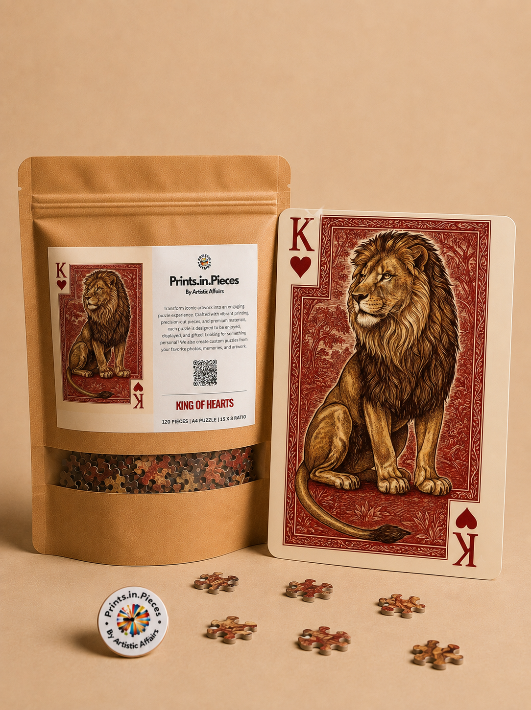 King of Hearts Lion Puzzle