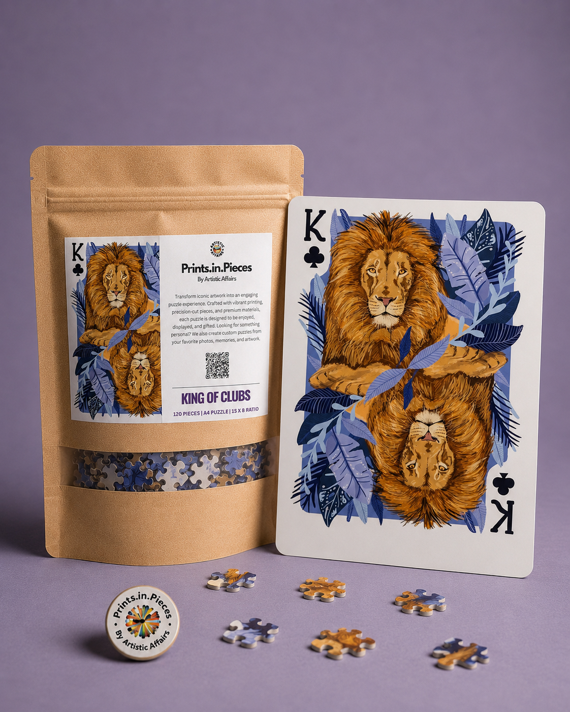 King of Clubs Lion Puzzle
