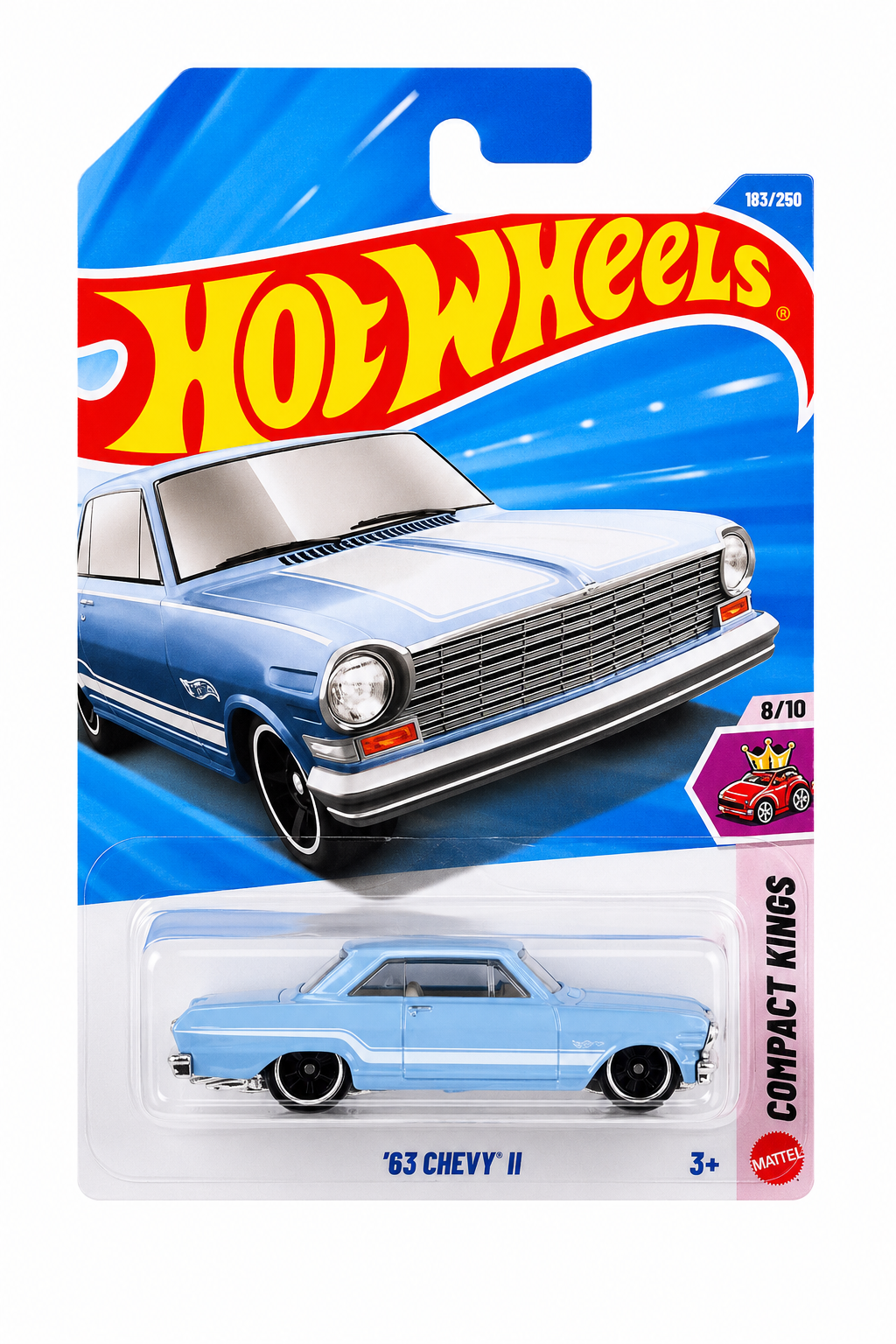 Hot Wheels ’63 Chevy II 1:64 Die-Cast Car