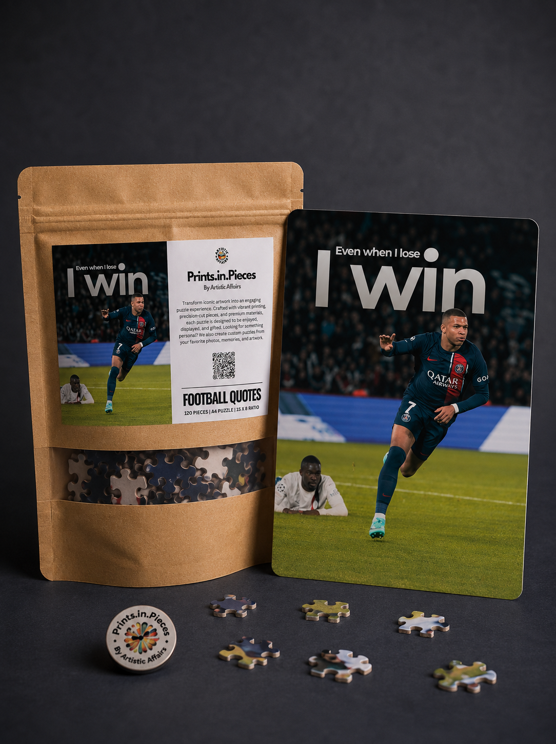 I Win PSG Football Puzzle — 120 Piece Action Art
