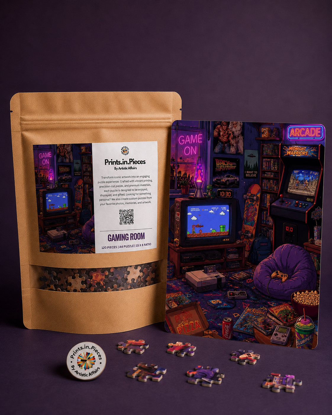 Gaming Room Retro Arcade Bedroom Puzzle