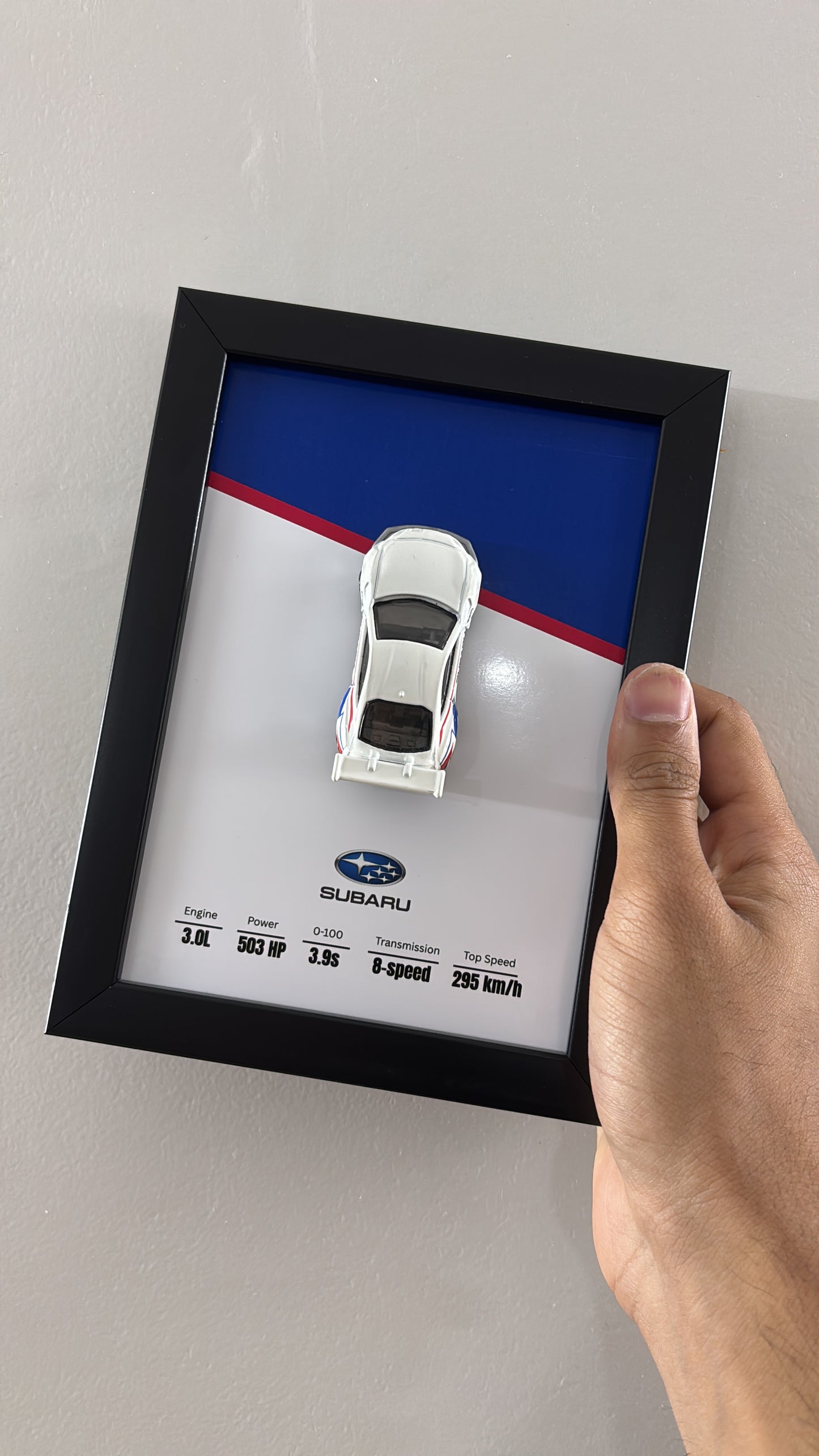 Subaru 3d Hotwheels Car Frame