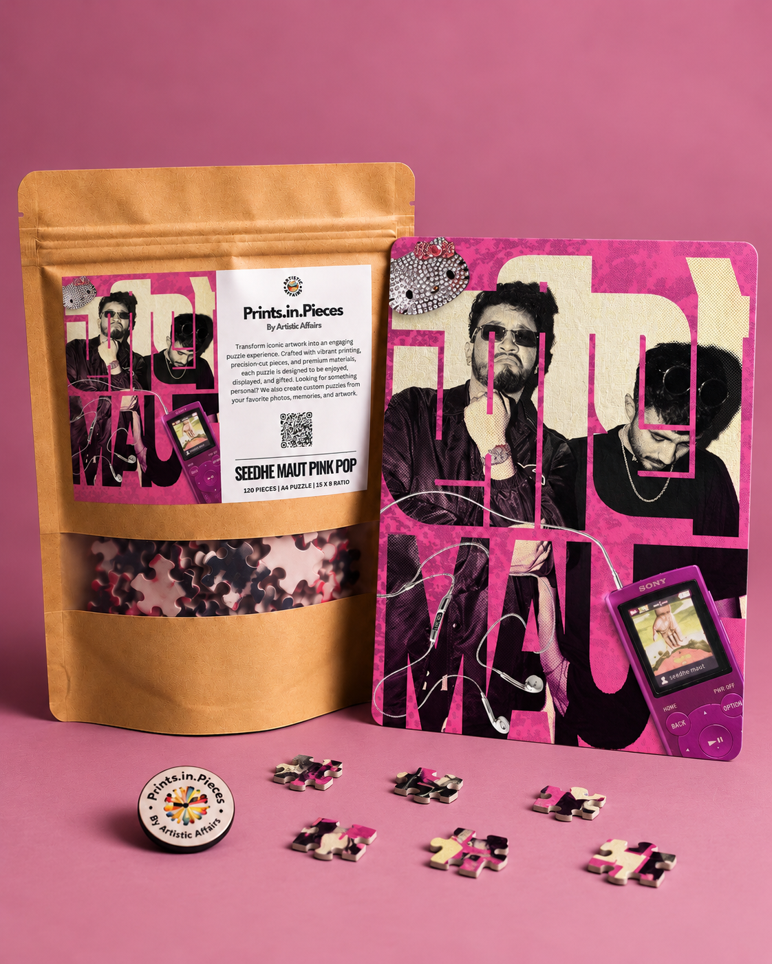 Seedhe Maut Pink Pop Jigsaw Puzzle
