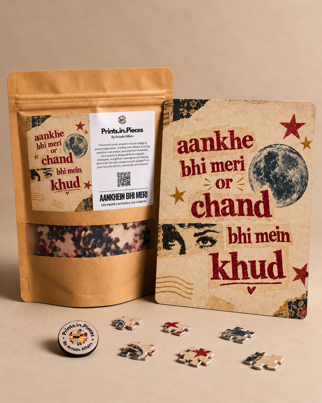 Aankhe Bhi Meri Chand Bhi Mein Khud Jigsaw Puzzle