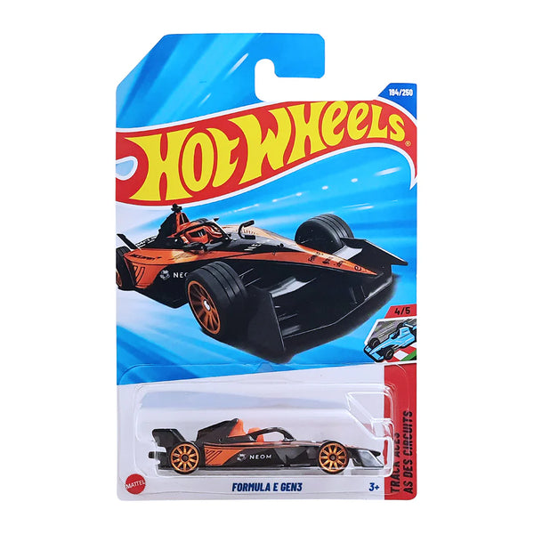 Hot Wheels 1:64 Formula E Gen 3 HW Race Day 3 Years & Above (Black and Orange)
