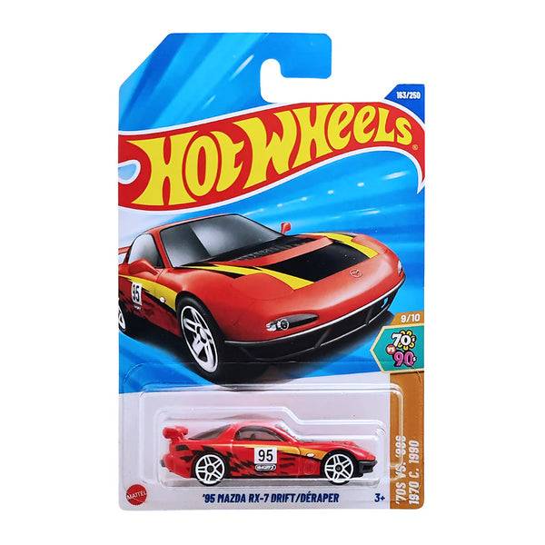 Hot Wheels 2025 N Case Vehicle Exclusive Collection - '95 Mazda RX-7 Drift / Deraper red
