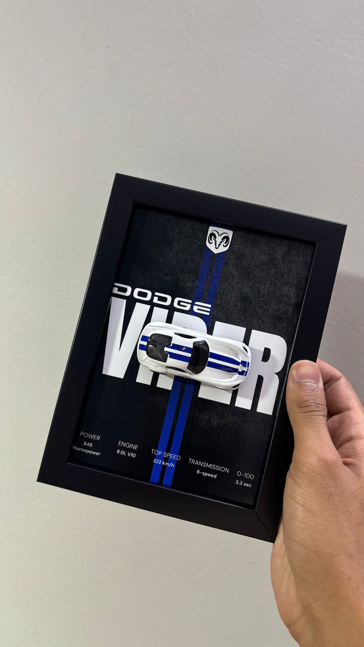 Dodge viper 3d Hotwheels Car Frame