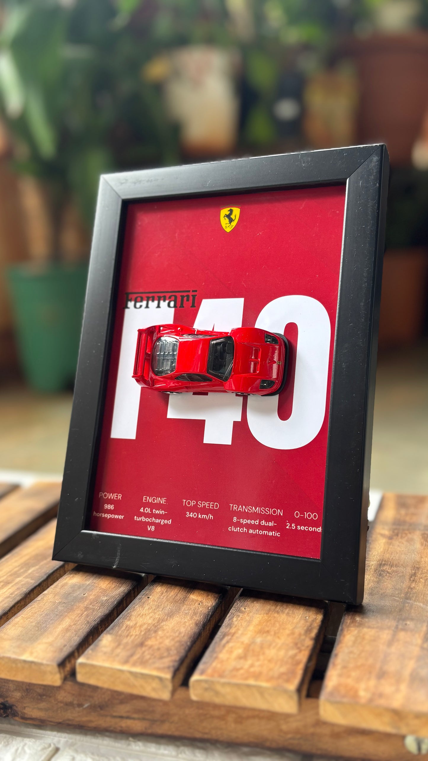 Ferrari F40 Hot Wheels 3D Car Frame
