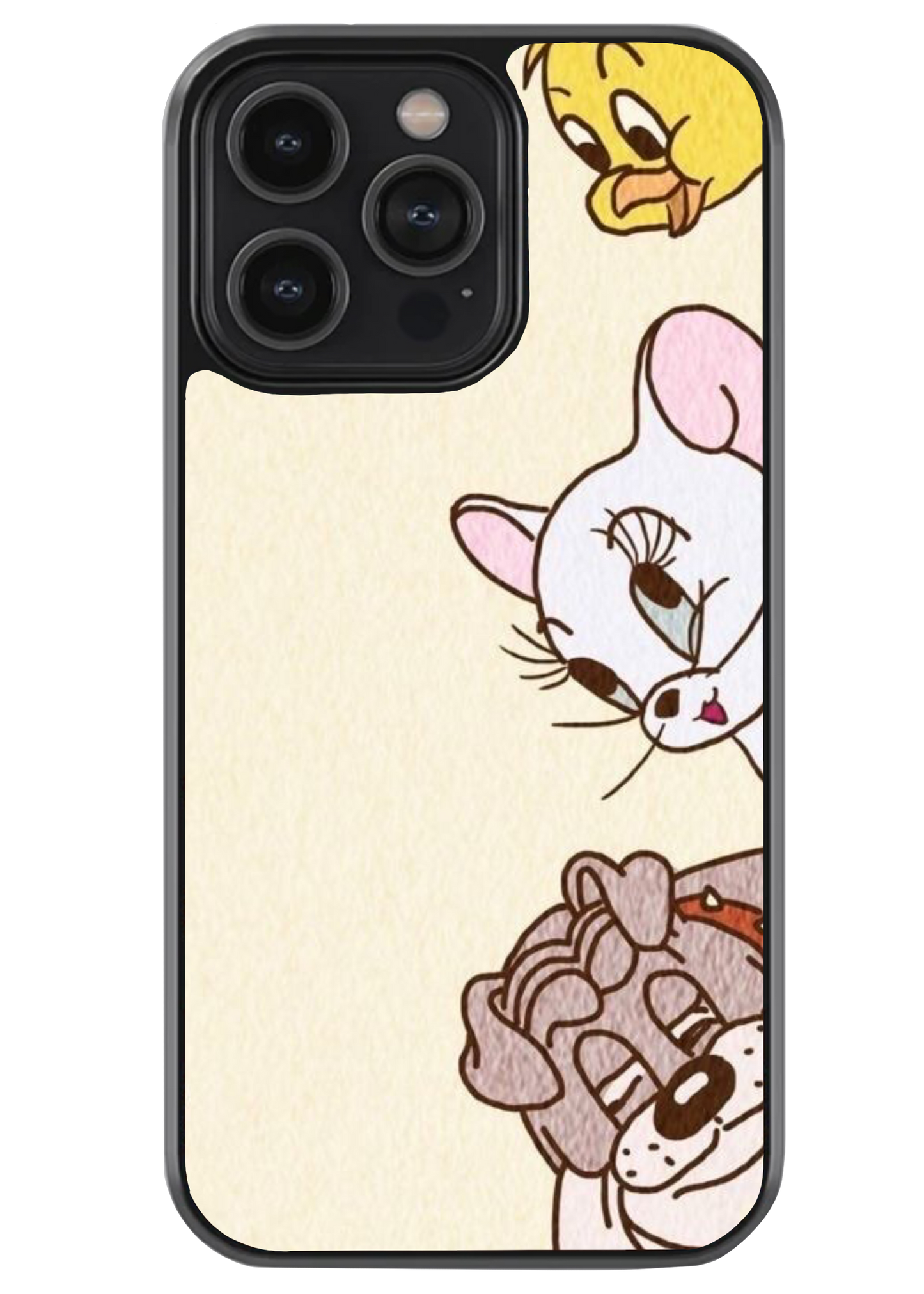 Cute Looney Tunes Glass Case
