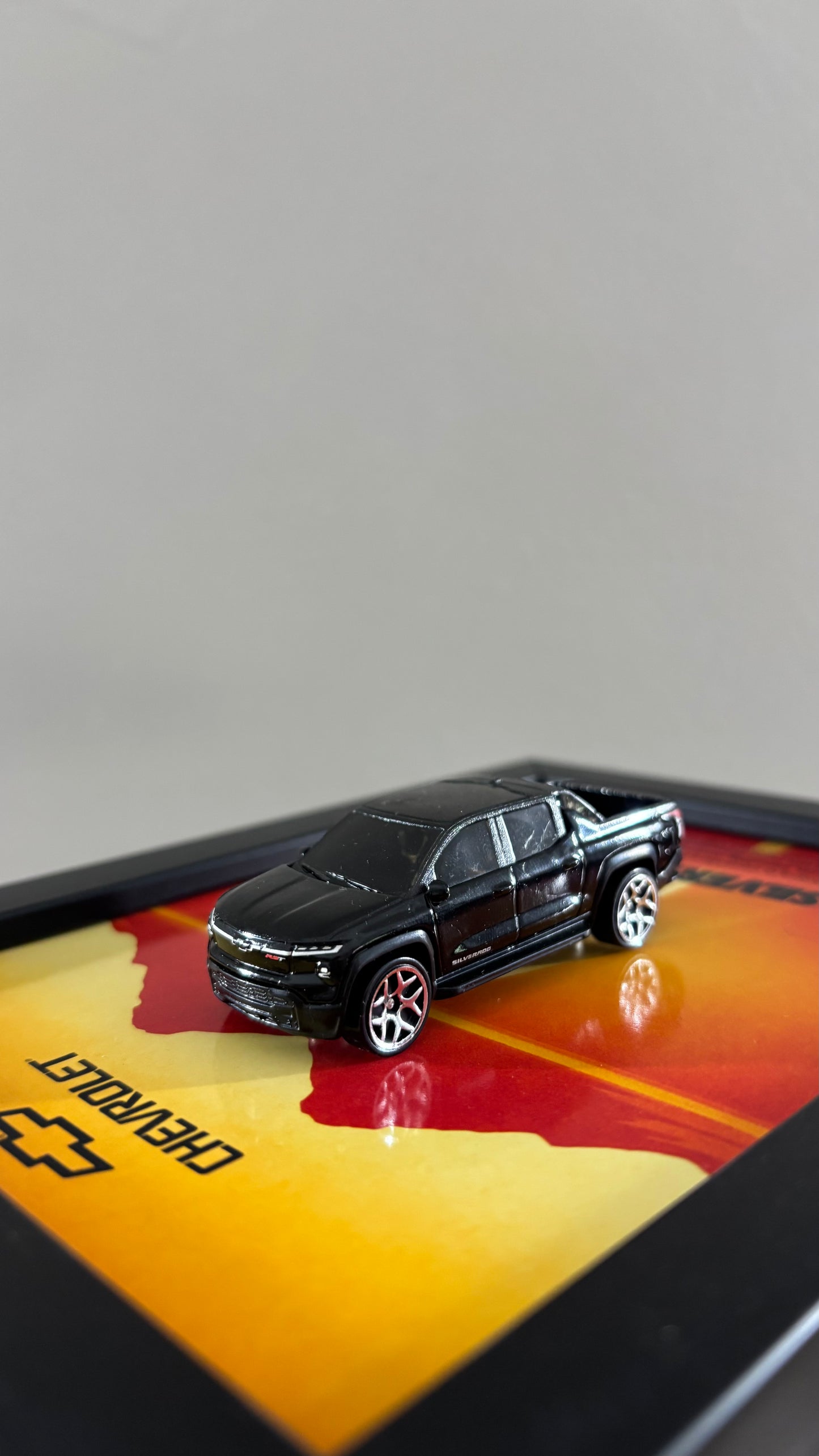 Silverado 3d Hotwheels Car Frame (Orange)
