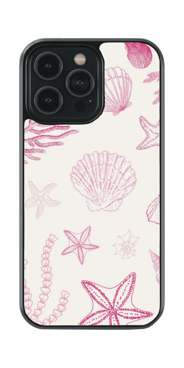 Pink shells aesthetic case