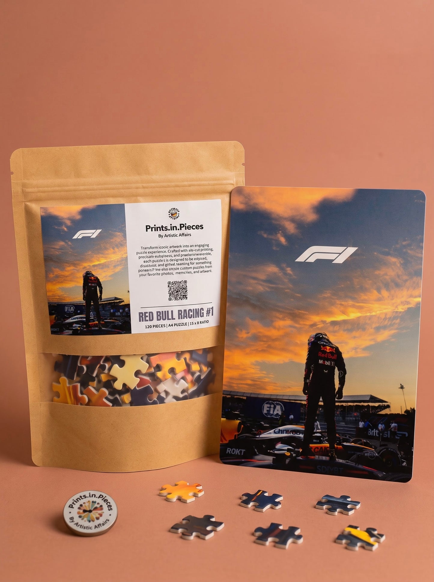 Red Bull Racing F1 Puzzle #1 — 120 Piece Sunset Podium Collectible