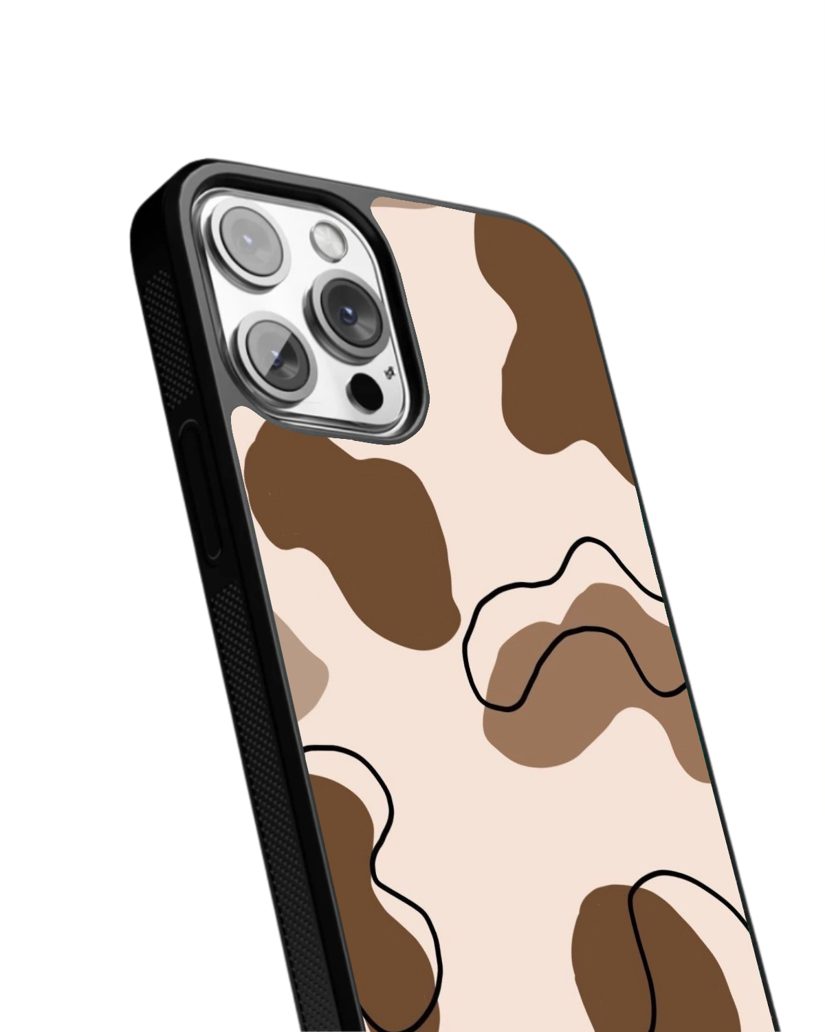 Beige & Brown Cow Print Case