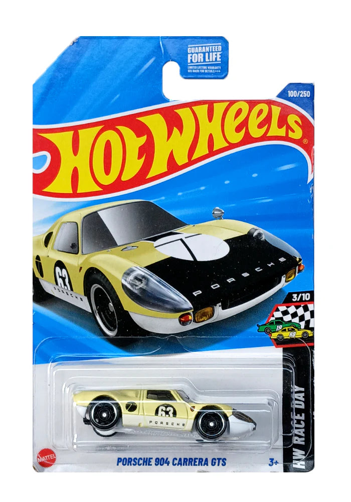 Hot Wheels Porsche 904 Carrera GTS - Yellow / White EXCLUSIVES
